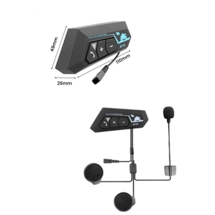 VipMarketim Yeni Nesil Dinleme Ve Konuşma Özellikli Intercom Kask Kulaklığı 5.0 Bluetooth