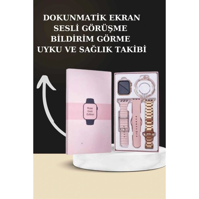 VipMarketim Yeni Nesil Kaliteli Akıllı Saat ve Kablosuz Bluetooth Kulaklık Yüksek Ses Kaliteli