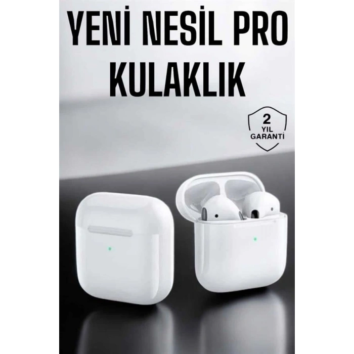 VipMarketim Yeni Nesil Pro Bluetooth Kulaklık Uzun Pil Ömrü Beyaz