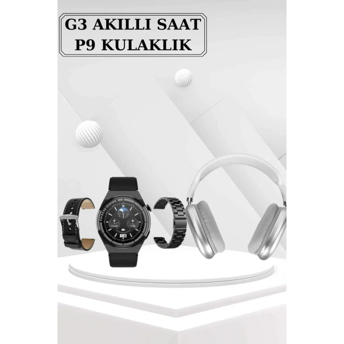 VipMarketim Yeni Nesil Sesli Görüşme Akıllı Saat ve Powerbank Çoklu Şarj Girişli Bluetooth Kulaklık Nabız Ölçer
