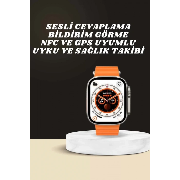 VipMarketim Yeni Nesil Ultra Akıllı Saat Adımsayar Uyku Takibi Nabız Sensörü