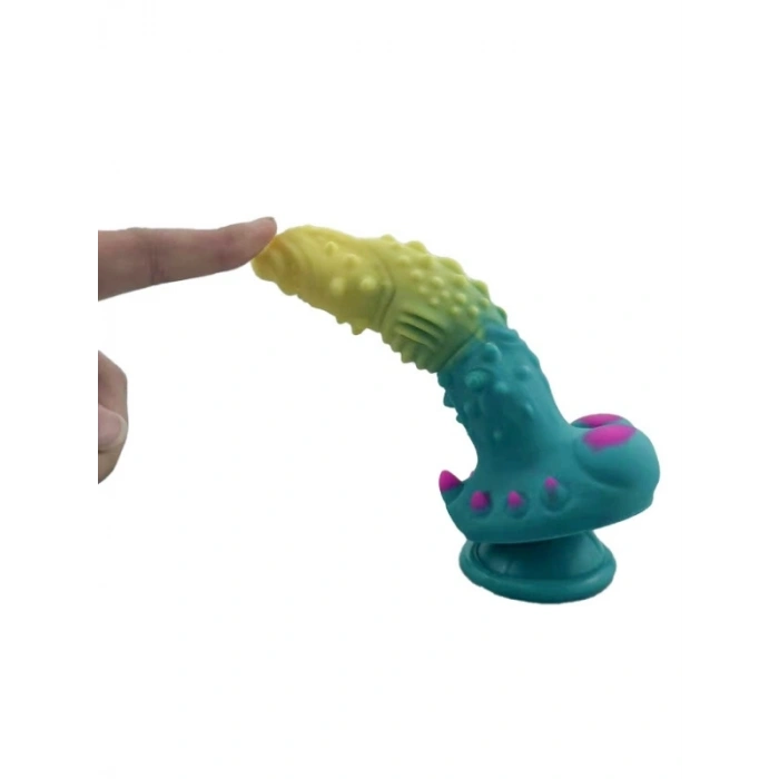 VipMarketim Yeşil Mavi Canavar Dildo Model 2