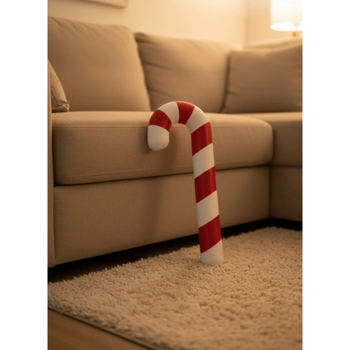 VipMarketim Yılbaşı Temalı Dekoratif Şeker Biblo Sıcak Salon Aksesuarı 13x34 cm