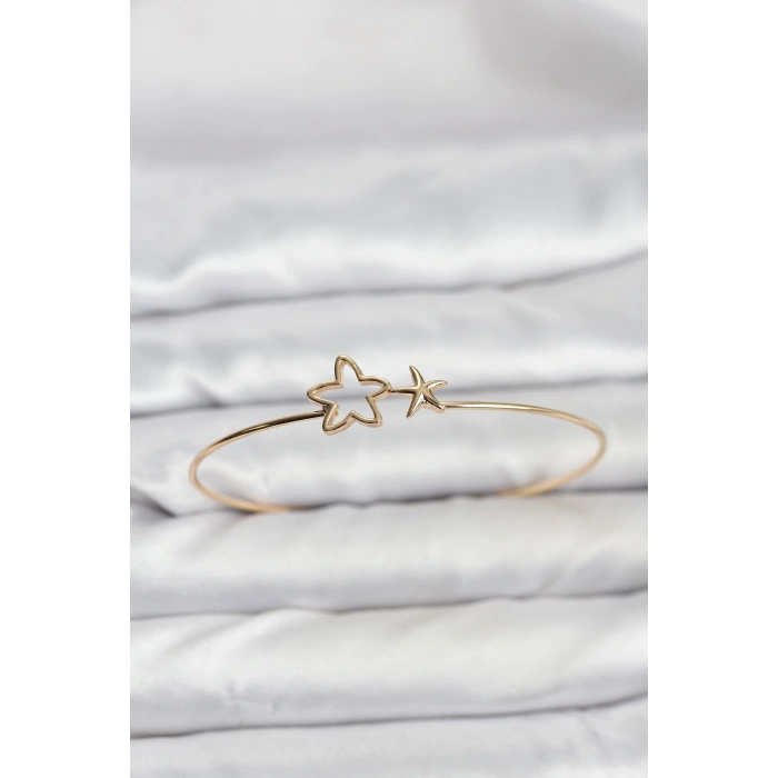 VipMarketim Yıldız Model Gold Renk Bileklik 5886