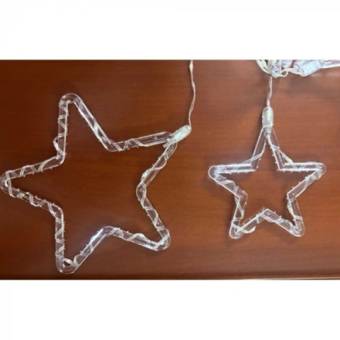 VipMarketim Yıldız Perde Led 10 Saçaklı