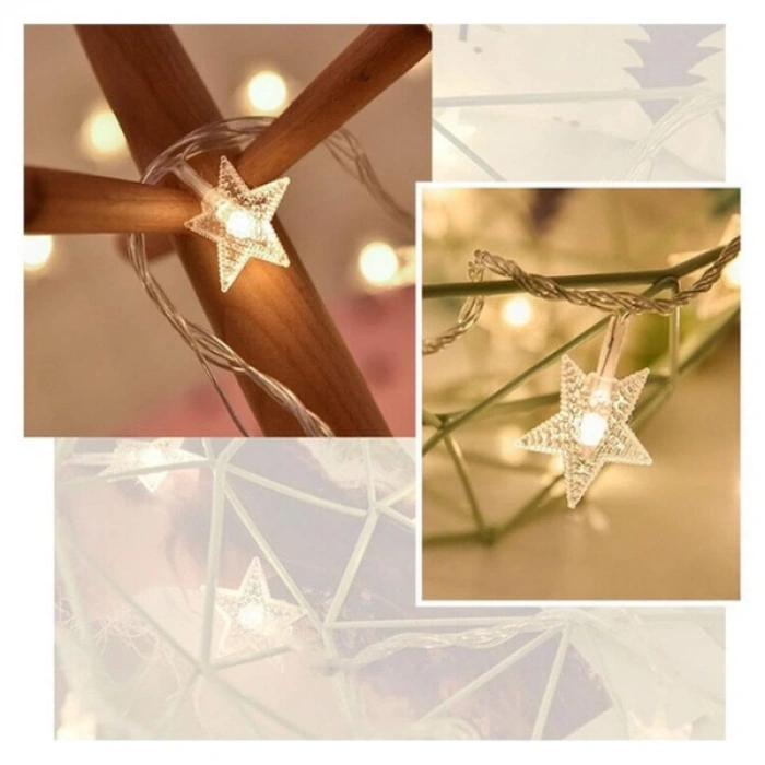 VipMarketim Yıldız Tasarımlı 20 LED USB Aydınlatma