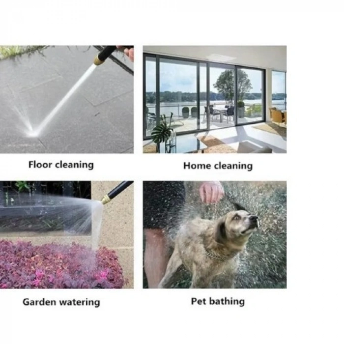 VipMarketim Yüksek Basınçlı Ayarlanabilir Bahçe Sulama ve Araba Yıkama Tabancası