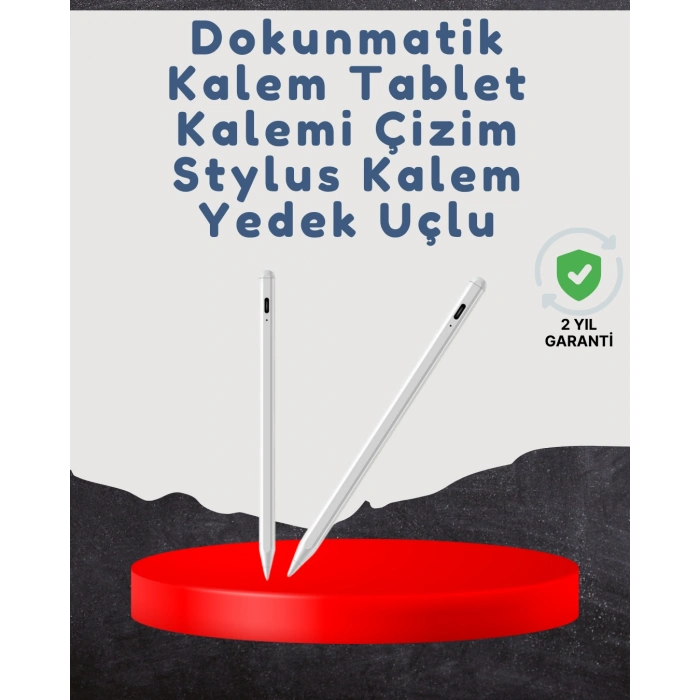 VipMarketim Yüksek Hassasiyetli Eğim Sensörlü Dijital Kalem – USB-C Hızlı Şarjlı