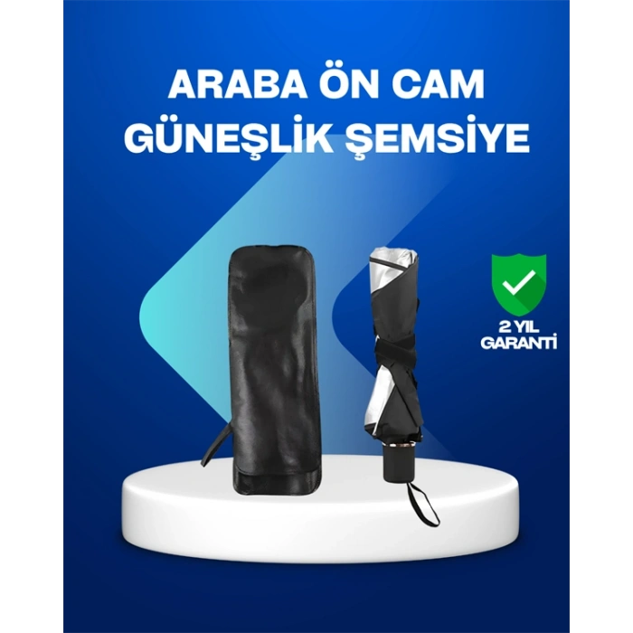 VipMarketim Yüksek Kaliteli Cam Elyaf İskeletli Araba Şemsiyesi – Tüm Araçlara Uygun
