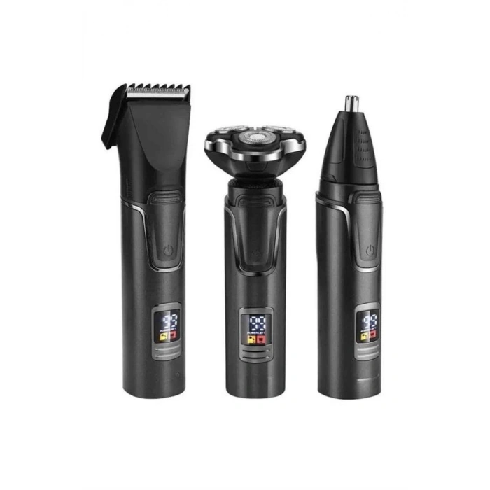 VipMarketim Yüksek Performanslı 3 Başlıklı Profesyonel Şarjlı Islak ve Kuru Kullanıma Uygun