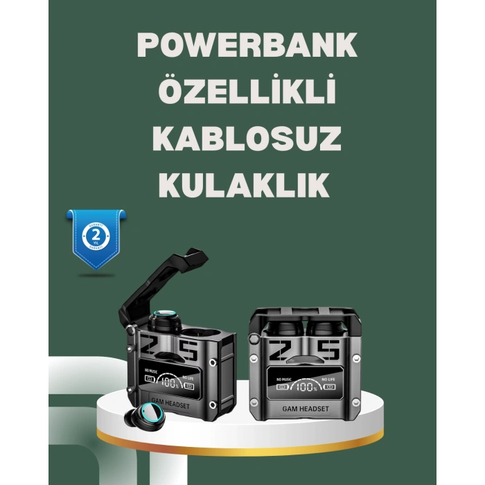 VipMarketim Yüksek Ses Kaliteli Kablosuz Bluetooth Kulaklık Suya Dayanıklı