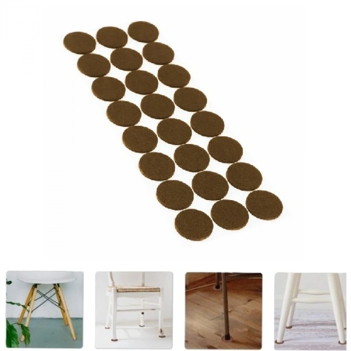 VipMarketim Yuvarlak Mobilya Koruyucu Keçe 24lü Paket