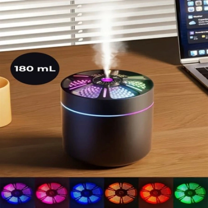 VipMarketim YUVARLAK PETEK TASARIMLI RGB NEMLENDİRİCI