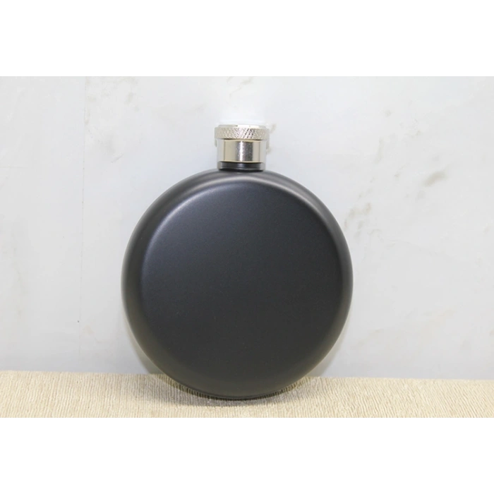 VipMarketim Yuvarlak Tekli Matara Siyah