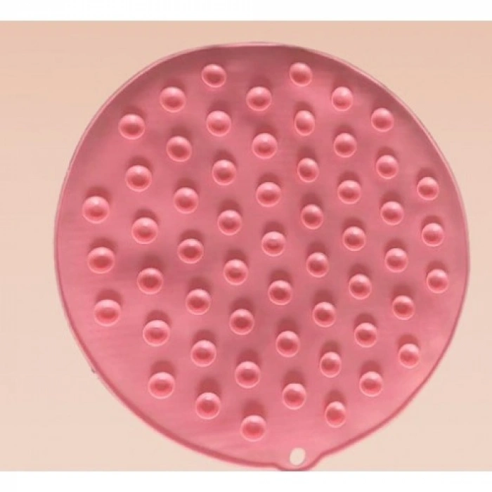 VipMarketim Yuvarlak Vantuzlu Banyo Sırt Kese Matı 26 cm