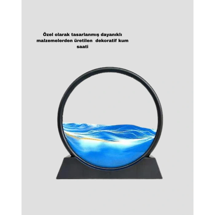 VipMarketim Zarif Cam Kum Saati – Ofis Ev ve Raf Dekoru için Estetik Tasarım
