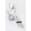VipMarketim Anonymo BDSM Ayak Kelepçe #0156, kadife, kırmızı, 29 cm