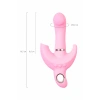 VipMarketim Klitoral uyarıcılı vibratör JOS Twistme, silikon, pembe, 19,5 cm