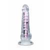 VipMarketim Paret Jel Dildo, TPE, Şeffaf, 18 cm