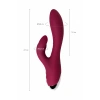 VipMarketim LEROİNA Mion  Vibratör, silikon, bordo, 22 cm