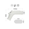VipMarketim Vibrating Drip Knights Ring with Scrotum Sleeve (Beyaz)