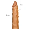 VipMarketim Add 2" Pleasure X Tender Penis Sleeve Brown