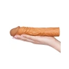 VipMarketim Add 2" Pleasure X Tender Penis Sleeve Brown