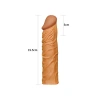 VipMarketim Add 2" Pleasure X Tender Penis Sleeve Brown
