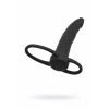 VipMarketim __Насадка на пенис для двойного проникновения Black&Red  , силикон, чёрный, 16,5 см