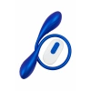 VipMarketim __Двойной вибратор L`Eroina APP AGAMIEN с управлением от приложения и пульта, силикон, синий, 46 см