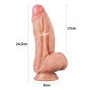 VipMarketim 10 İnç Dual layered Platinum Silicone Cock - Flesh