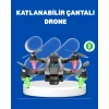VipMarketim 1080P Full HD Katlanabilir Drone Uzun Uçuş Süreli Hafif Tasarım