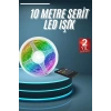 VipMarketim 10M Şerit Led İç Mekan Renkli Rgb Şerit Led Kumandalı