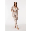 VipMarketim 11398 Kadın Sabahlık, Bralet Ve Pantolon Takım