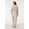 VipMarketim 11398 Kadın Sabahlık, Bralet Ve Pantolon Takım