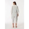 VipMarketim 11403 Kadın Sabahlık, Atlet Ve pantolon Takım