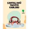 VipMarketim 1200 Amper Jumper Kablo 2 Metre Bakır Uçlu Araç Takviye Seti