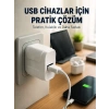 VipMarketim 12W USB Şarj Adaptörü 5V 2.4A Hızlı ve Güvenli Şarj Başlığı