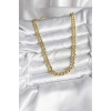 VipMarketim 14K Gold Renk Kaplama Kalın Zincir Model CM Kadın Kolye 5886