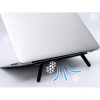 VipMarketim 2 Kademeli Katlanabilir ve Yapışkanlı Laptop Standı Siyah CM-438