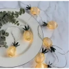 VipMarketim 2 Metre 10 LED Pilli 2 Kademeli Ananas Led Işık