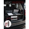 VipMarketim 2000W Araç Elektrik İnvertörü Akü Bağlantılı Priz Çıkışlı Güç Çevirici