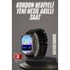 VipMarketim 2025 Model Akıllı Saat Çift Kordon Ios Ve Android Arama Cevaplama Sesli Asistan