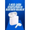 VipMarketim 2025 Model Çağrı Cevaplayabilen Bluetooth Kulaklık Beyaz Dokunmatik Kontrol