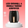 VipMarketim 2400W Güçlü Airfryer 6L Yağsız Sağlıklı Pişirici LCD Dokunmatik
