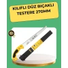 VipMarketim 270 mm Düz Bıçaklı Bahçe Budama Testeresi Kılıflı