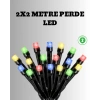 VipMarketim 2x2 Metre Pil ile Çalışan Perde LED Işık – 8 Modlu Dekoratif