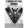 VipMarketim 3 Başlıklı Profesyonel Tıraş Makinesi