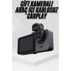 VipMarketim 3 Kameralı 2 İnç 1080P Araç İçi Kamera Sürüş Kamerası CarPlay