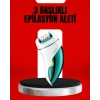 VipMarketim 3ü 1 Arada Epilatör Su Geçirmez Metal Başlıklı LED Işıklı 90 Dakika Şarjlı